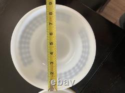 Set of 2 Vintage PYREX Dots Milk Glass Mixing Bowls 401 and402