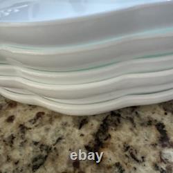 Set of 24 (12 ea.) Indiana Glass Harvest Grape Milk Glass Snack Plates withCups