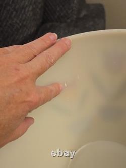 Set of 3 Vintage Fire King Glass Tulip Nesting Kitchen Mixing Bowls MCM