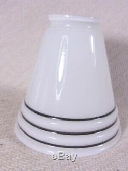 Set of 4 Antique Art Deco Milk Glass Chandelier Light Fixture Shades