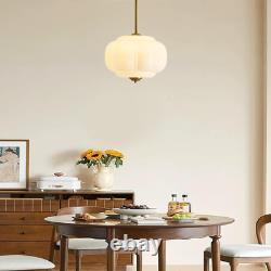 Stylish 15 Milk Glass Semi Flush Mount Ceiling Light White