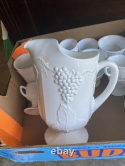 Three Boxes Beautiful Milk Glass