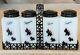 Tipp City Usa Scottie Dogs Milk Glass Range Shaker Set In Black Lattice Caddy