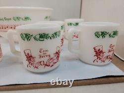 Tom And Jerry Milk Glass