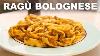 Traditional Rag Alla Bolognese With Fresh Egg Tagliatelle