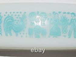 Ultra Rare Pyrex REVERSE BUTTERPRINT LADY ON THE LEFT BUTTER DISH