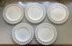 Uncommon 9 Kemple Milk Glass Plates Sheaf Of Wheat Pattern
