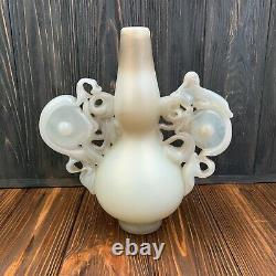 Unique Jack Ink studio translucent glass vase USA Vienna Austria Lobmeyr artist