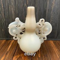 Unique Jack Ink studio translucent glass vase USA Vienna Austria Lobmeyr artist