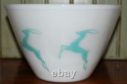 VINTAGE FIRE KING GAZELLE Mixing Bowl Saxony Health Glow Vaporizer Humidifier