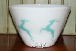 VINTAGE FIRE KING GAZELLE Mixing Bowl Saxony Health Glow Vaporizer Humidifier