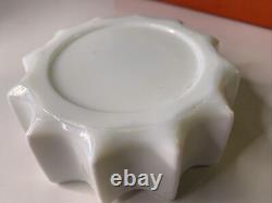 VINTAGE INDIANA GLASS CO Embassy MILK GLASS Restaurant ASH TRAYS NEW IN BOX