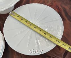 VINTAGE MILK GLASS ORIGINALS LOT Toothpick Holder SNACK PLATE CAKE PLATE COMPOTE