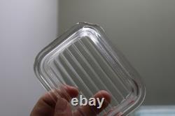 VINTAGE PYREX PRIMARY COLORS 4PC 501 502 503 SET REFRIGERATOR DISHES LIDS comple