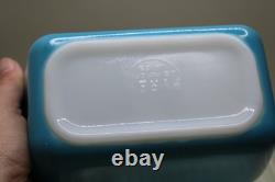 VINTAGE PYREX PRIMARY COLORS 4PC 501 502 503 SET REFRIGERATOR DISHES LIDS comple