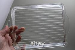 VINTAGE PYREX PRIMARY COLORS 4PC 501 502 503 SET REFRIGERATOR DISHES LIDS comple