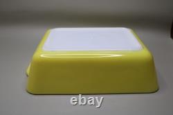 VINTAGE PYREX PRIMARY COLORS 4PC 501 502 503 SET REFRIGERATOR DISHES LIDS comple