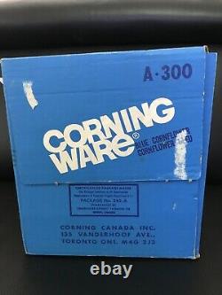 VINTAGENEW IN BOX Corniing Ware Blue Cornflower A-300 Art Of 6 Pieces