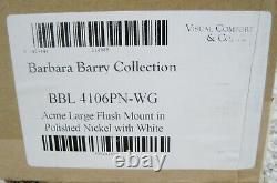 VISUAL COMFORT BARBARA BARRY Flush Mount Light BBL 4106PN-WG Polished Nickel #1