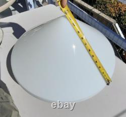 VTG 18 Art Deco White Milk Glass Diamond Shaped Hanging Light