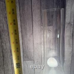 VTG 30 Quoizel GWTW Hurricane Lamp Blue Onion White Milk Glass Parlor Light XL