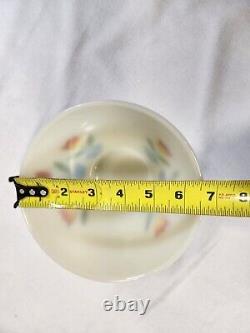 VTG Fire King Tulip Nesting Mixing Bowls Grease Jar Milk Glass Set of 4 Anchor