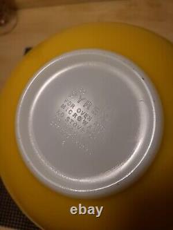 VTG PYREX Butterfly Gold Cinderella Nesting Mixing Bowl Set of 4 441 442 443 444