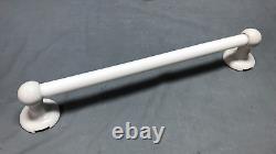 VTG Porcelain Ceramic Milk Glass 19 Bathroom Towel Bar Holder Rack Old 1452-24B