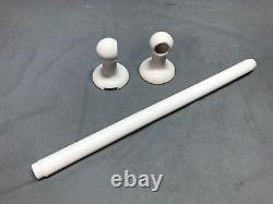 VTG Porcelain Ceramic Milk Glass 19 Bathroom Towel Bar Holder Rack Old 1452-24B