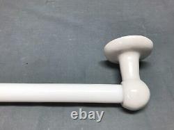 VTG Porcelain Ceramic Milk Glass 19 Bathroom Towel Bar Holder Rack Old 1452-24B