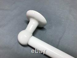 VTG Porcelain Ceramic Milk Glass 19 Bathroom Towel Bar Holder Rack Old 1452-24B