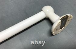 VTG Porcelain Ceramic Milk Glass 19 Bathroom Towel Bar Holder Rack Old 1452-24B