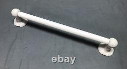 VTG Porcelain Ceramic Milk Glass 19 Bathroom Towel Bar Holder Rack Old 1452-24B