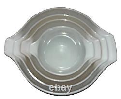 VTG Pyrex Butterfly Gold Cinderella Nesting Mixing Bowl 441 442 443 444 Set/4