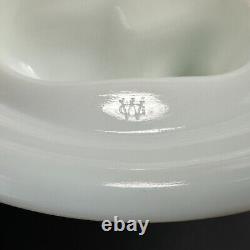 VTG Westmoreland Fox On Nest Basket Covered Dish Milk Glass Yellow Eye Farmhouse