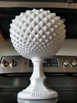 VTG Westmoreland Milk Glass Large 14 Grandfather Sawtooth Compote W Lid EUC
