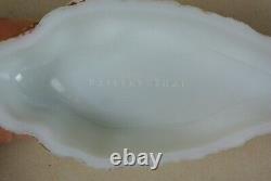 Vallerysthal Milk Glass Fish White Lidded Glass Box