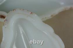 Vallerysthal Milk Glass Fish White Lidded Glass Box