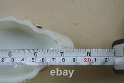 Vallerysthal Milk Glass Fish White Lidded Glass Box