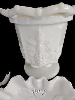 Vintage 10 Pc Milk Glass Assortment MCM Cottagecore Wedding Decor