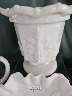 Vintage 10 Pc Milk Glass Assortment MCM Cottagecore Wedding Decor