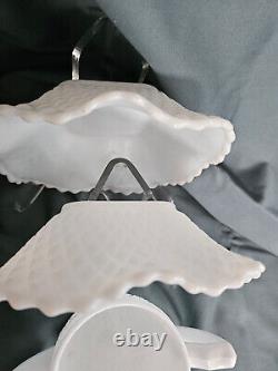Vintage 10 Pc Milk Glass Assortment MCM Cottagecore Wedding Decor