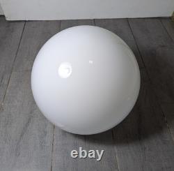 Vintage 10 Round White Milk Glass Globe Ball Orb Lamp Shade Mid Century Modern