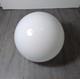Vintage 10 Round White Milk Glass Globe Ball Orb Lamp Shade Mid Century Modern
