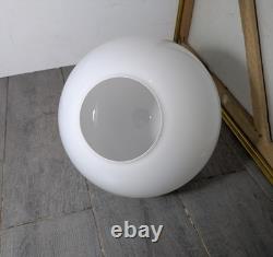Vintage 10 Round White Milk Glass Globe Ball Orb Lamp Shade Mid Century Modern