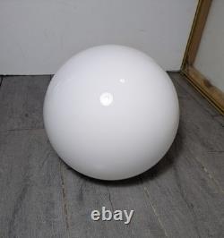 Vintage 10 Round White Milk Glass Globe Ball Orb Lamp Shade Mid Century Modern
