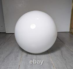 Vintage 10 Round White Milk Glass Globe Ball Orb Lamp Shade Mid Century Modern