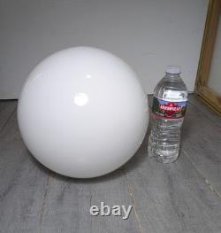 Vintage 10 Round White Milk Glass Globe Ball Orb Lamp Shade Mid Century Modern