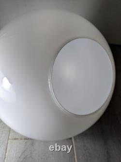 Vintage 10 Round White Milk Glass Globe Ball Orb Lamp Shade Mid Century Modern