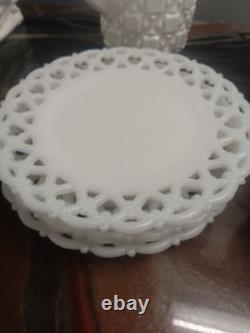 Vintage 13pc Milk Glass Set